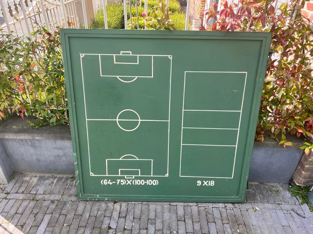 UNIEK oud schoolbord uit sportlokaal, Ophalen, Gebruikt, Krijtbord