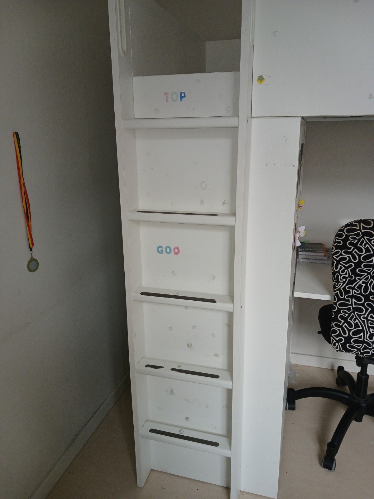 Lit avec bureau, Enlèvement, Utilisé, Lits superposés