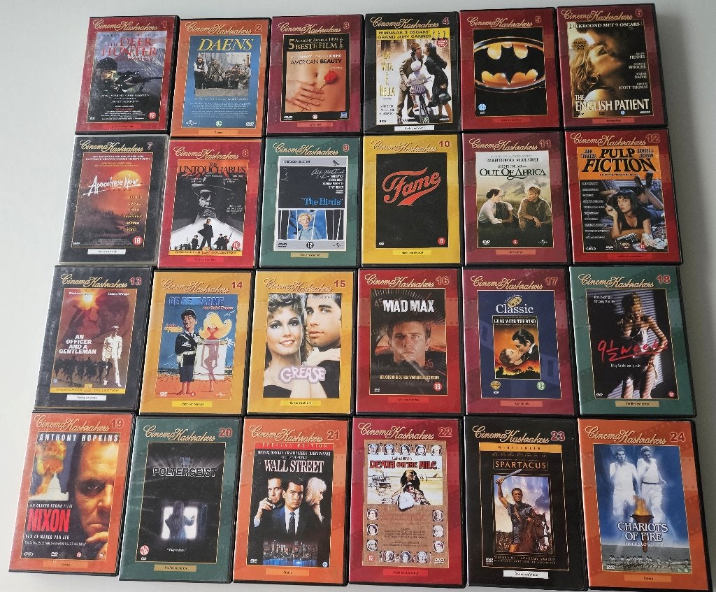 52 DVD's : 34 Cinema Kaskrakers en 21 Vlaamse Filmcollectie, Cd's en Dvd's, Ophalen of Verzenden
