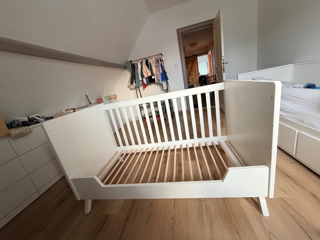 Bopita meegroeibed en matras, Enfants & Bébés, Matelas, 70 à 85 cm, Enlèvement, Utilisé