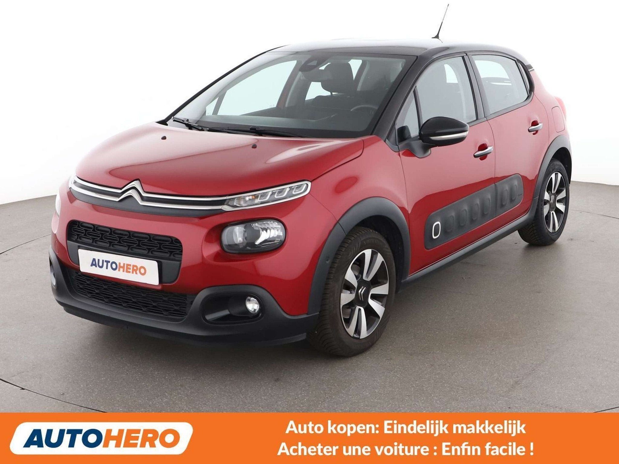 Citroën C3 1.2 PureTech Shine, Rouge, Achat, Noir, 5 portes