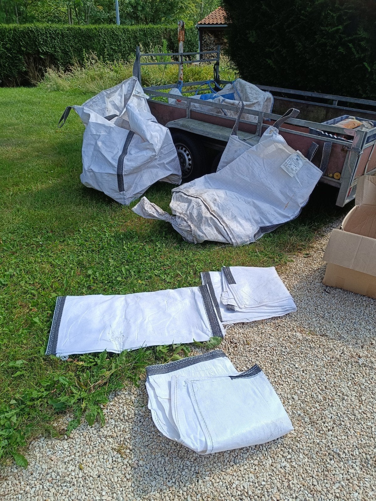 Big bag, Bricolage & Construction, Enlèvement