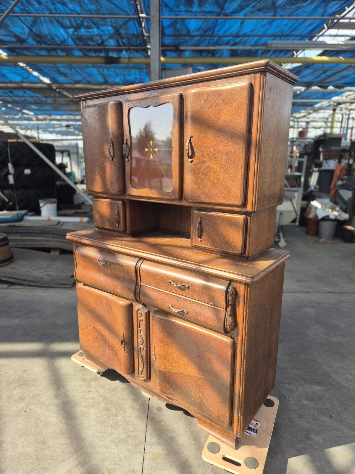 Buffet/Vitrine/Commode en bois classique, Maison & Meubles, 25 à 50 cm, Enlèvement ou Envoi, Moins de 150 cm, Utilisé