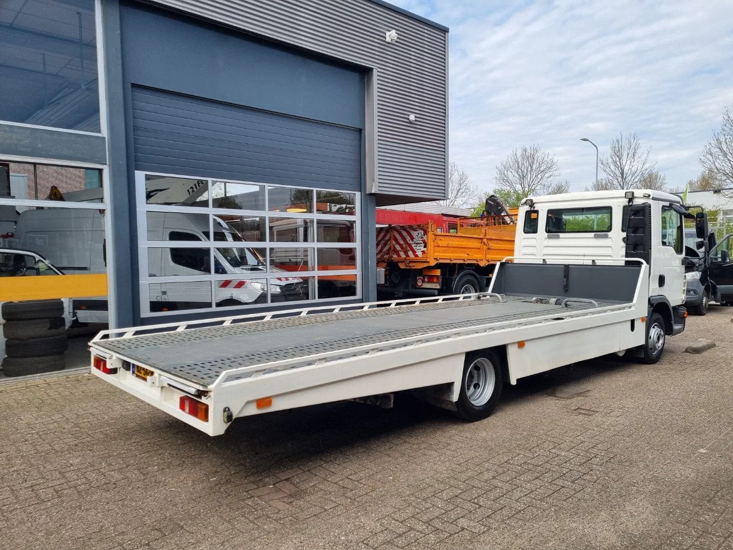 MAN TGL 8.180 TIJHOF Abschlepp 7.5t MMAT 18750kg 6.5m platfo, Autos, Camions, Euro 5, Entreprise, 2 places, 179 ch