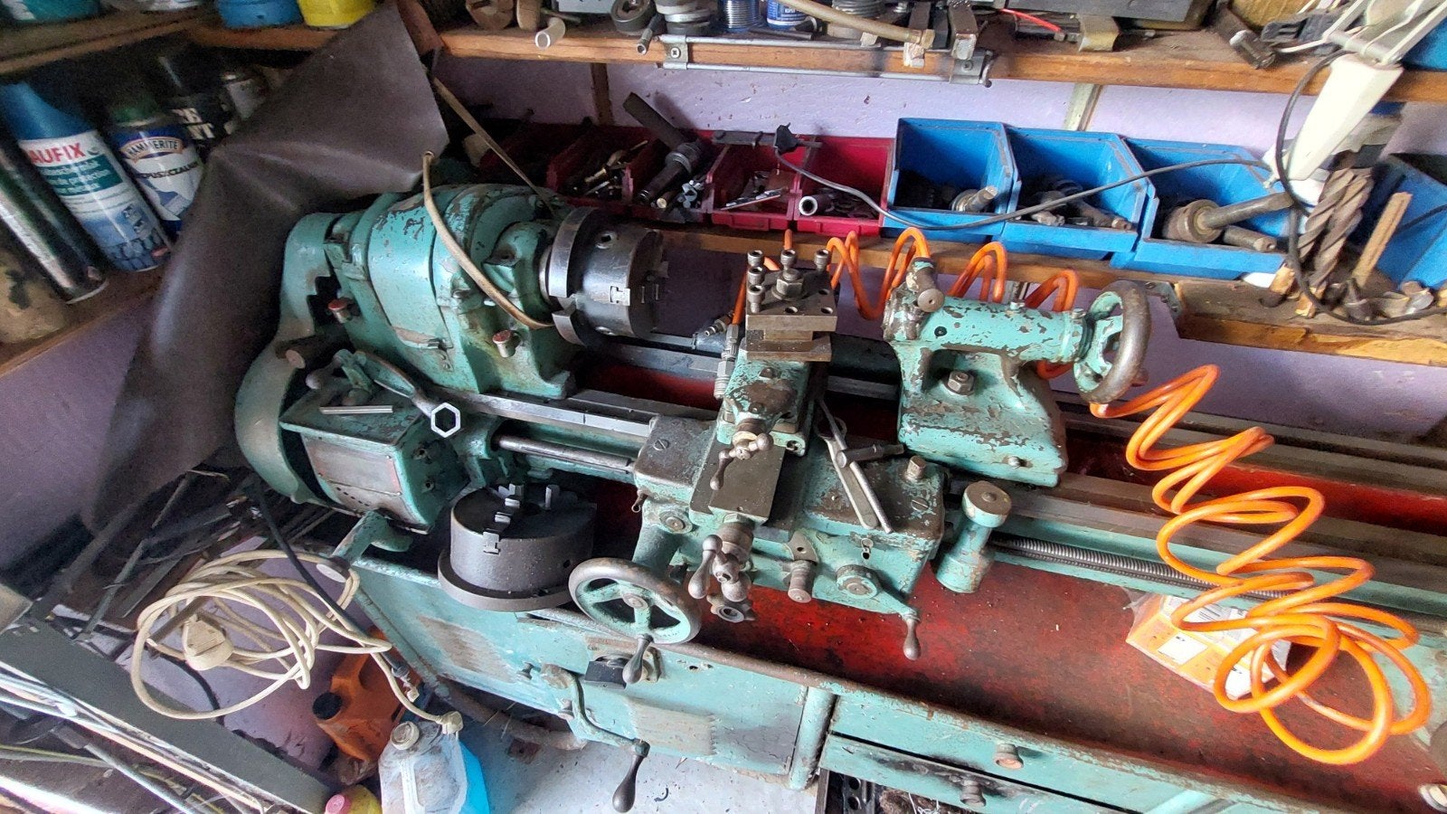 "South Bend Lathe" draaibank, Doe-het-zelf en Bouw, Ophalen, Gebruikt, IJzer