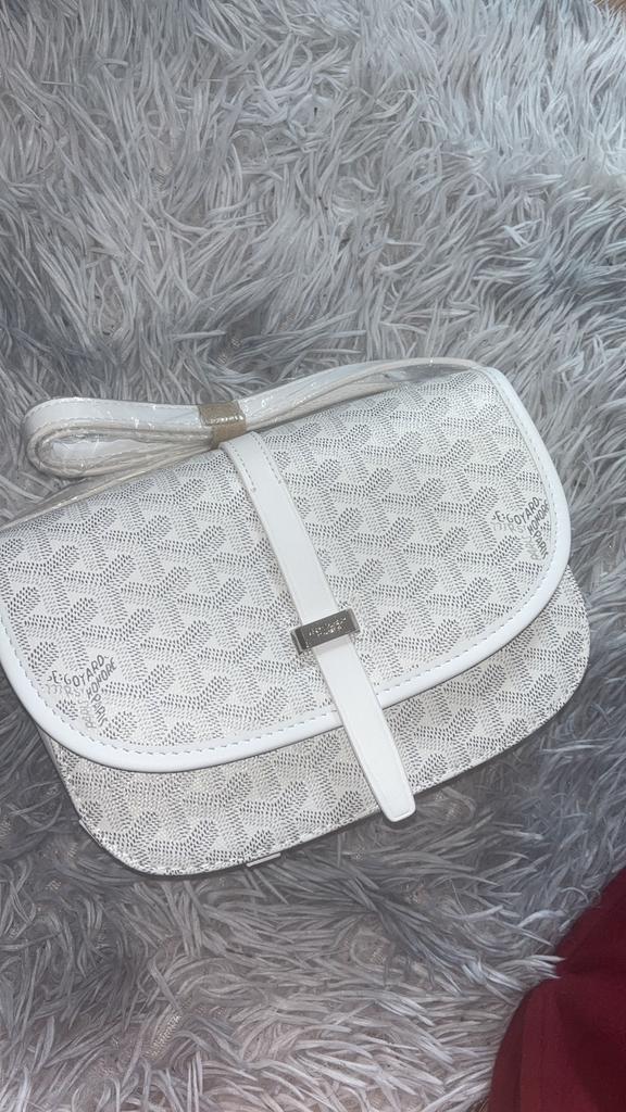 Goyard tas, Wit, Nieuw, Leer, Ophalen