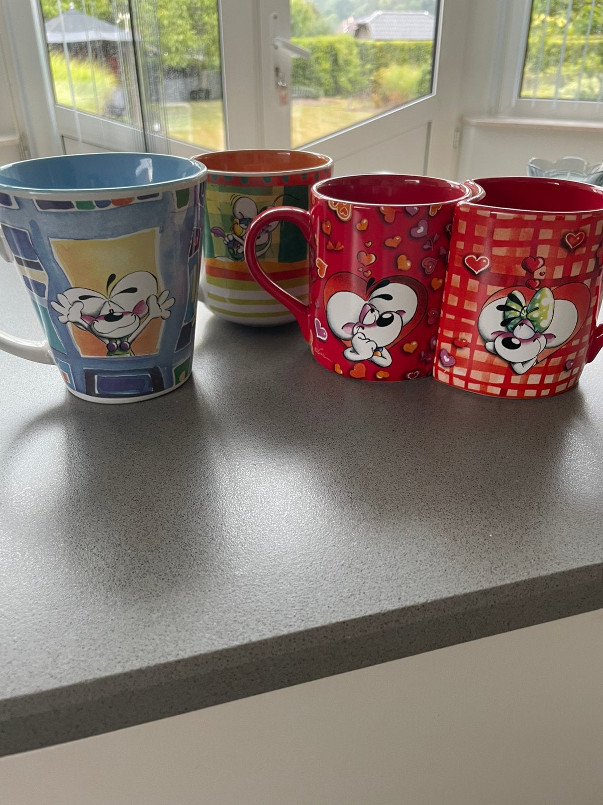 Porseleinen mokken van Diddl, Ophalen, Overige merken, Mok, Zo goed als nieuw