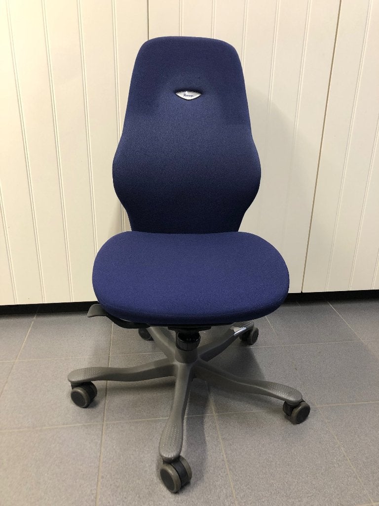Kinnarps bureaustoel 6000, Maison & Meubles, Chaises de bureau, Utilisé, Chaise de bureau, Bleu, Ergonomique, Enlèvement