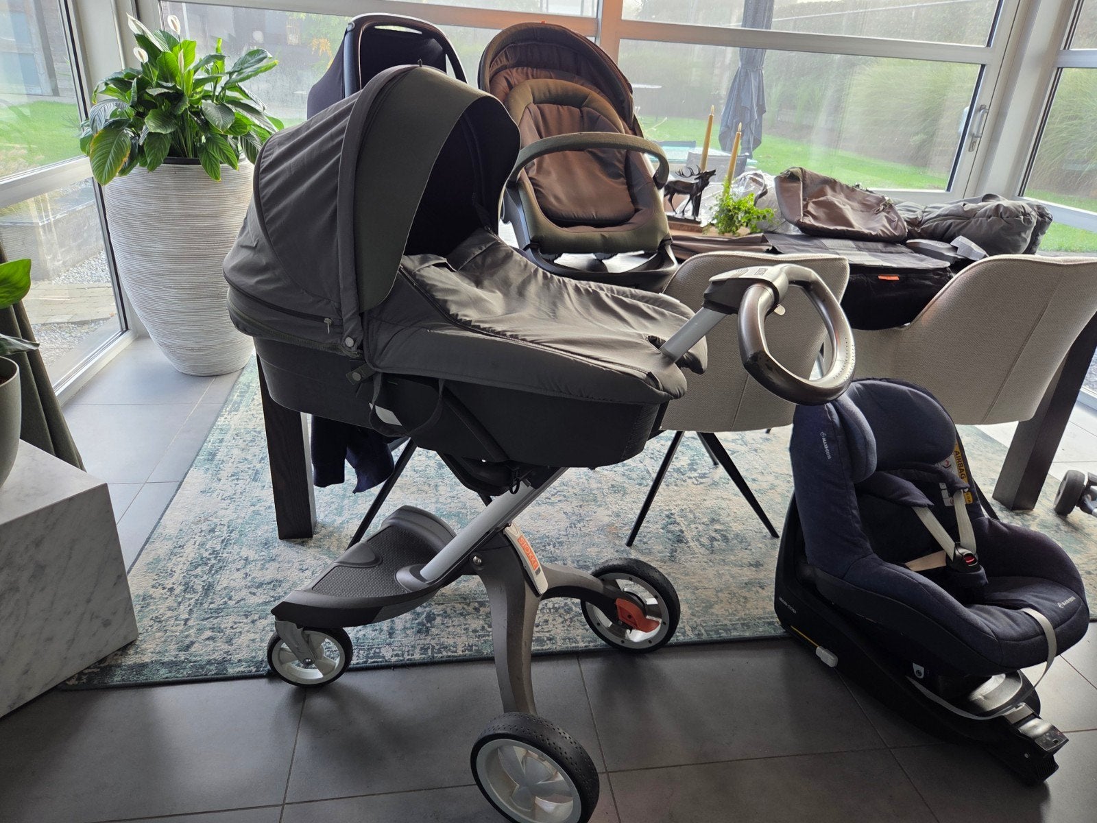 Set: Stoke, Quinny en Maxi-Cosi, Ophalen of Verzenden, Gebruikt, Kinderwagen, Maxi-Cosi
