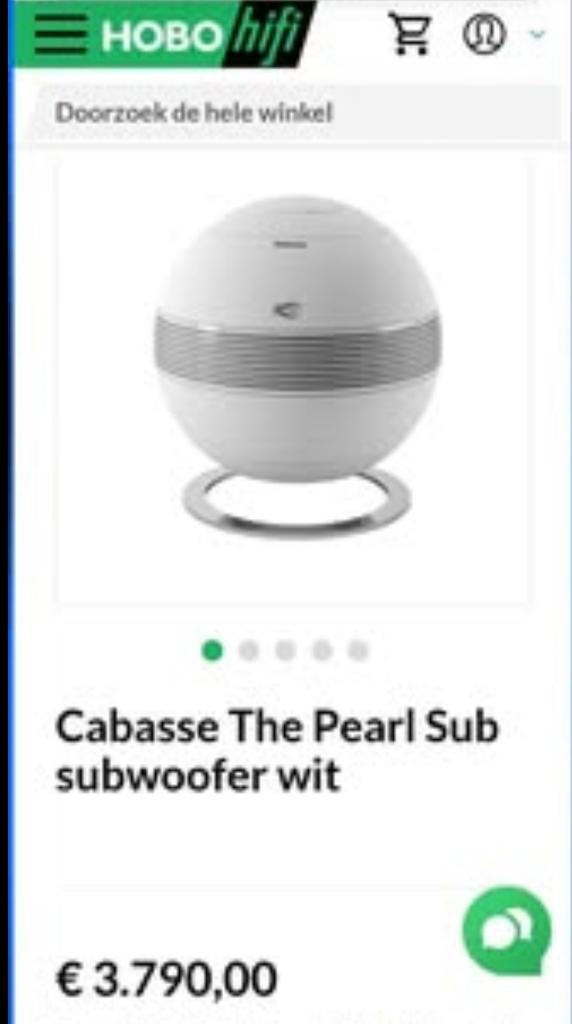 Caisson de basses 2.1 Cabasse Pearl, TV, Hi-fi & Vidéo, Ensembles home-cinéma, Neuf, Système 2.1, 70 watts ou plus, Autres marques