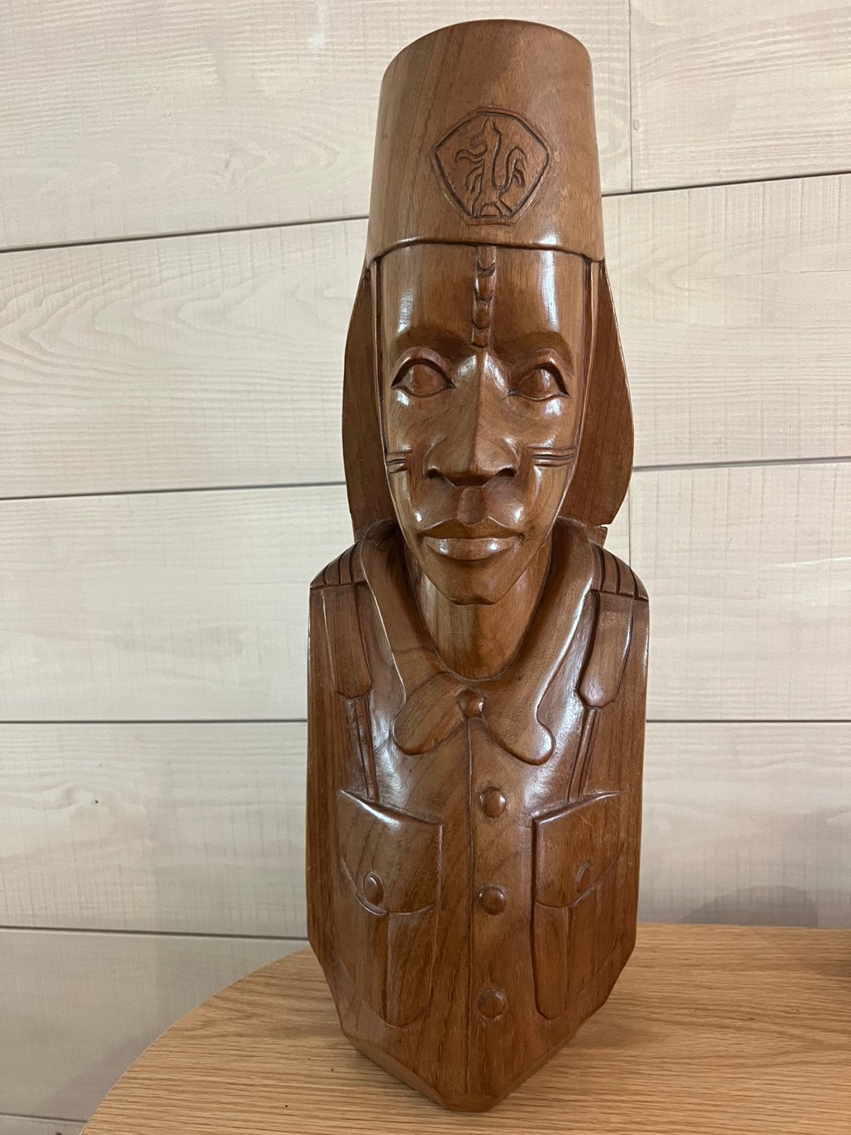 Congolese koloniale kunst 53cm, Enlèvement, Bois