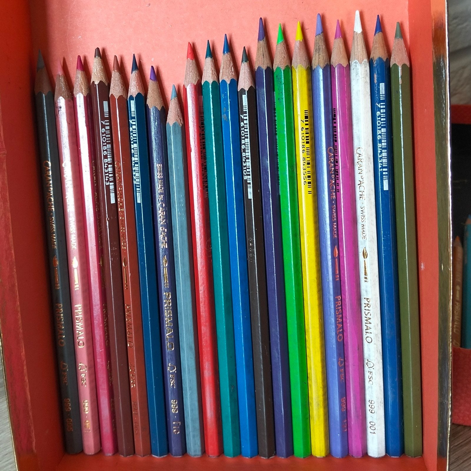caran d'ache prismalo aquarel kleurpotloden, Ophalen, Gebruikt, Potlood of Stift