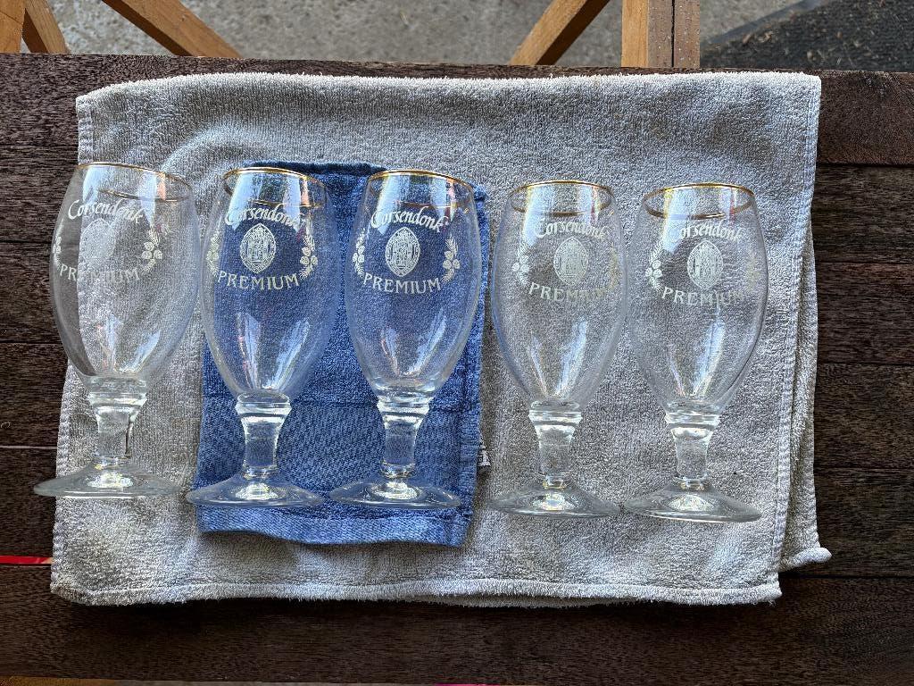 Corsendonk Premium (5 glazen), Verzamelen, Ophalen of Verzenden, Gebruikt, Glas of Glazen