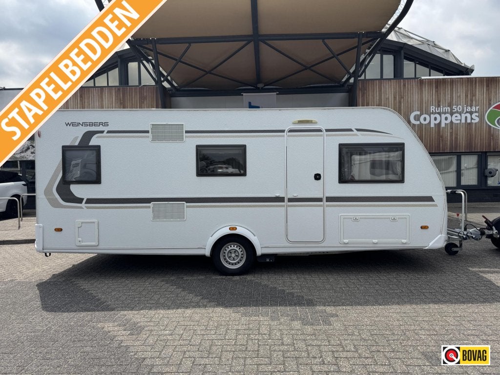 Weinsberg CaraOne 550 QDK, Caravanes & Camping, Autres marques, Jusqu'à 5, 5 à 6 mètres, Poêle