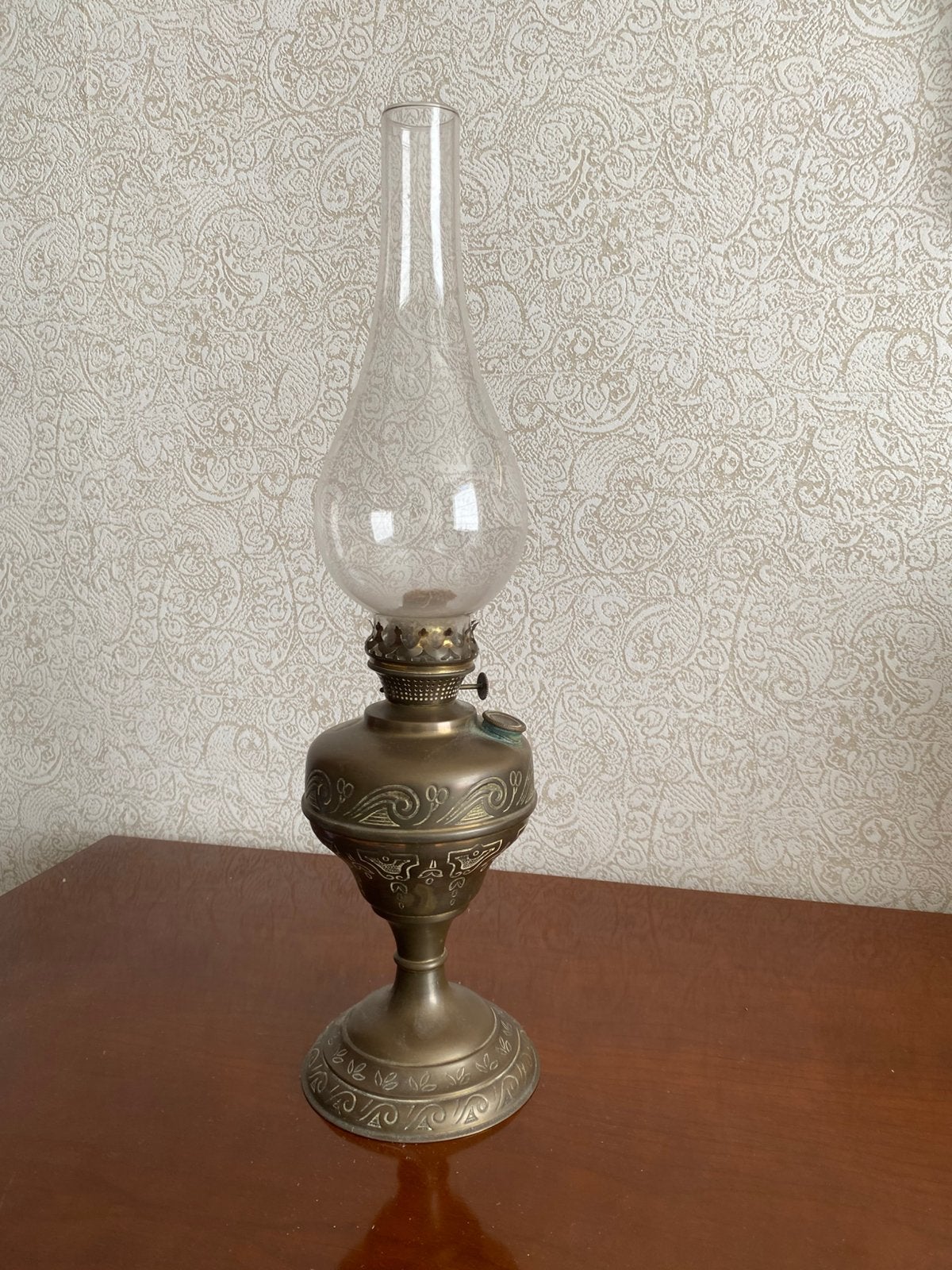 Olie lamp., Antiek en Kunst, Ophalen