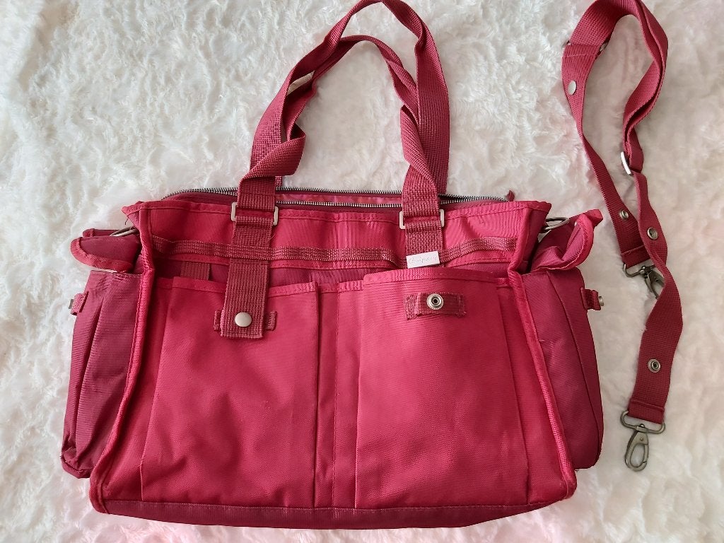 Rode verzorgingstas, luiertas, met verschoningsmatje, Enfants & Bébés, Sac à langer bébé, Enlèvement ou Envoi, Rouge, Sac à langer