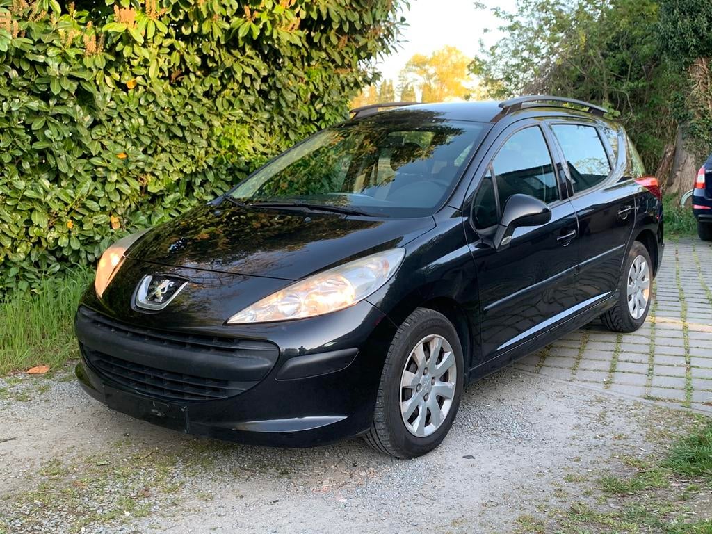 Peugeot 207sw 1.6HDI BJ.2009 130.000km, Entreprise, Noir, 5 portes, Tissu