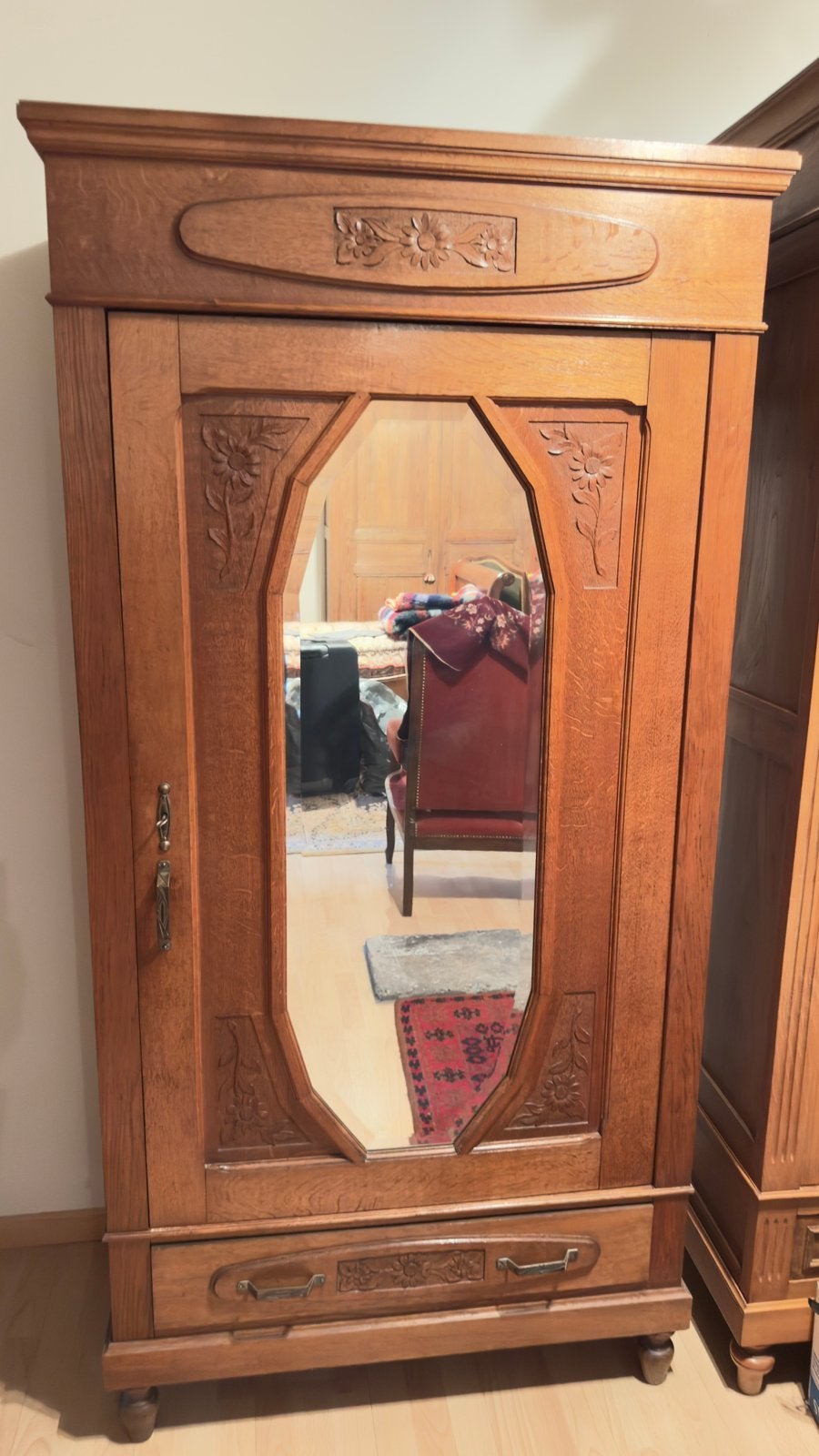 Garde robe miroir 2mx90x50, Enlèvement