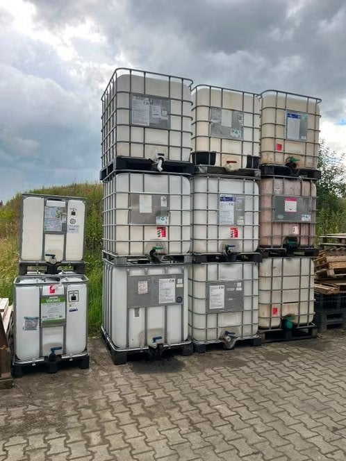 IBC containers 300L en 1000L, regenton, opslagtank, Tuin en Terras, Kunststof, Gebruikt, Met kraantje, 150 liter of meer