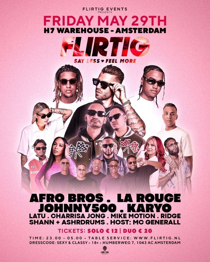 Flirtig - Ticket - VRIJDAG 29 Mei, Tickets en Kaartjes