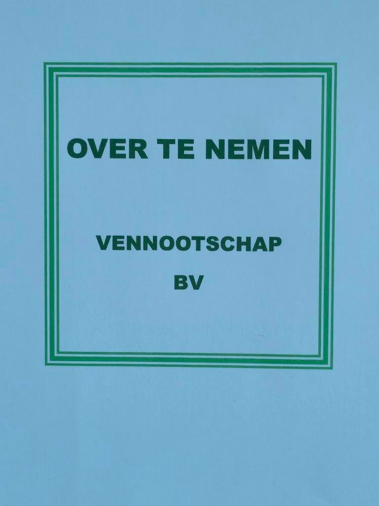 Bv over te nemen, Zakelijke goederen