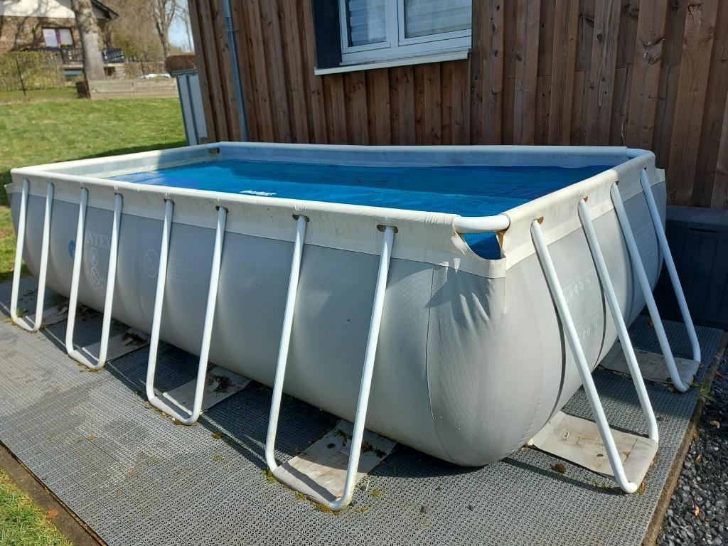 piscine intex+pompe chaleur et accessoires, Enlèvement, Utilisé, 80 à 120 cm, Rectangulaire