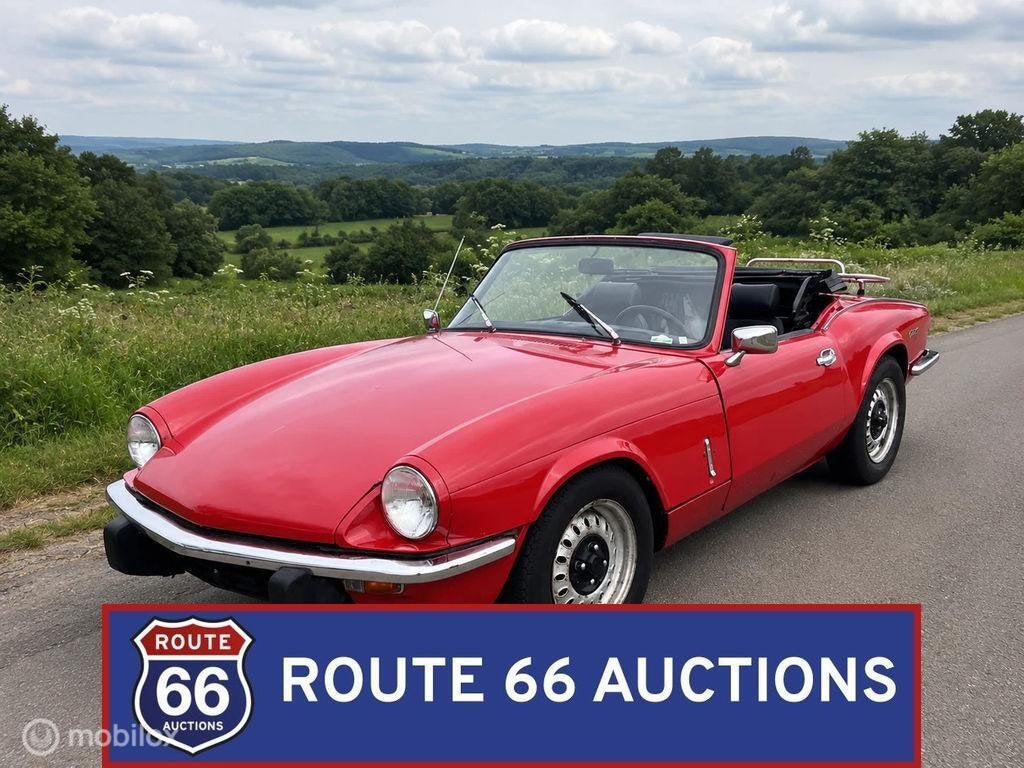 Triumph Spitfire Mk 4 | 1972 | Route 66 Auctions, Autos, Achat, Entreprise, Boîte manuelle, Triumph