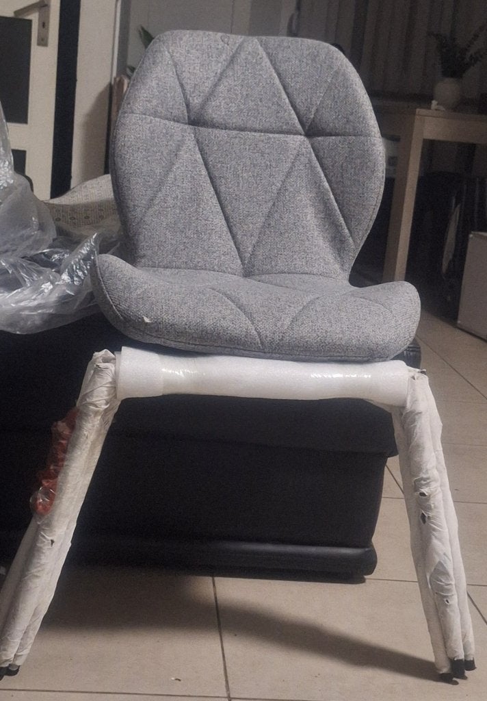 Eetstoelen, Maison & Meubles, Chaises, Neuf, Gris, Enlèvement, Quatre