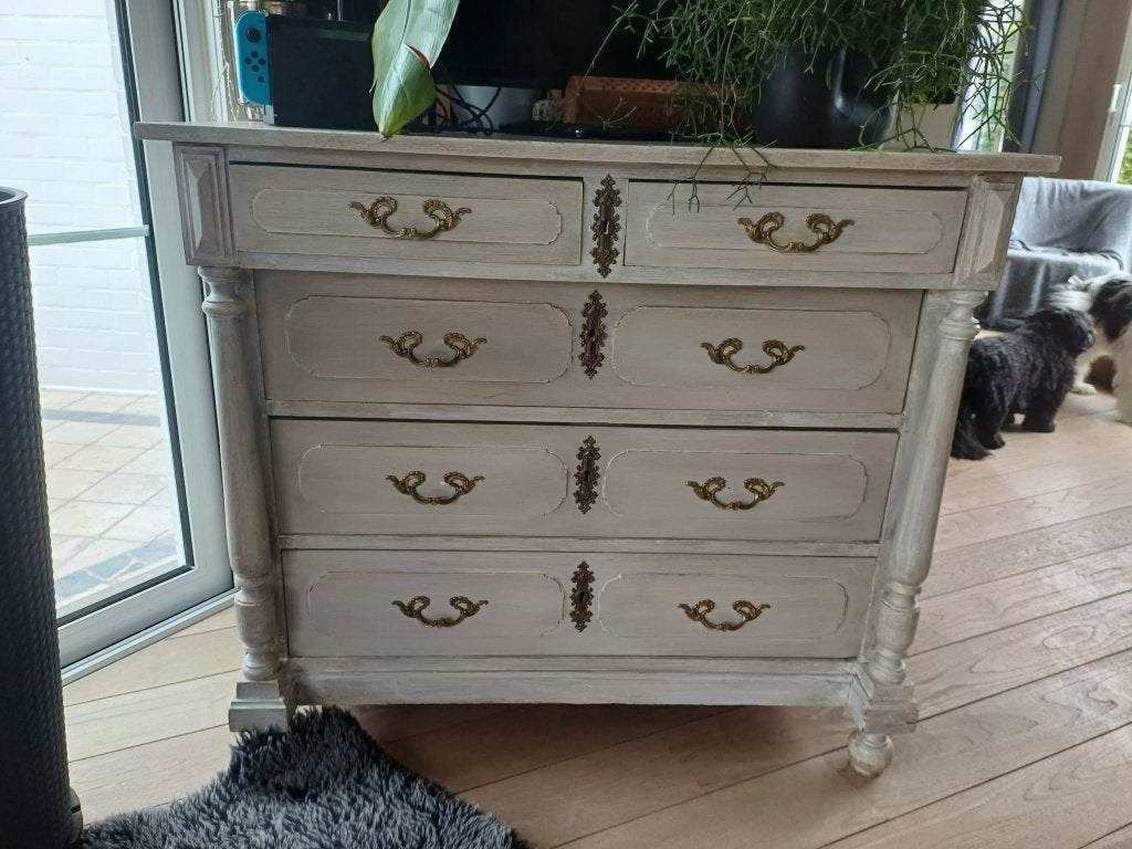 Vintage kast 5lades, Antiek en Kunst, Ophalen