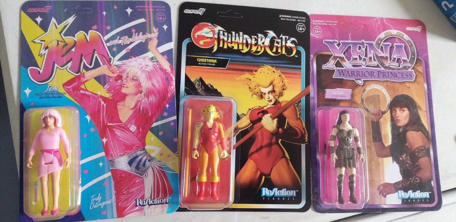 re-action figuren xena, jam and cheetara, Verzamelen, Nieuw, Ophalen of Verzenden, Hasbro, Info@hasbro.co,
