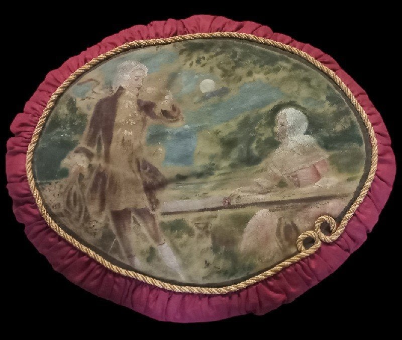 ovaal boudoir kussen., Antiek en Kunst, Ophalen of Verzenden