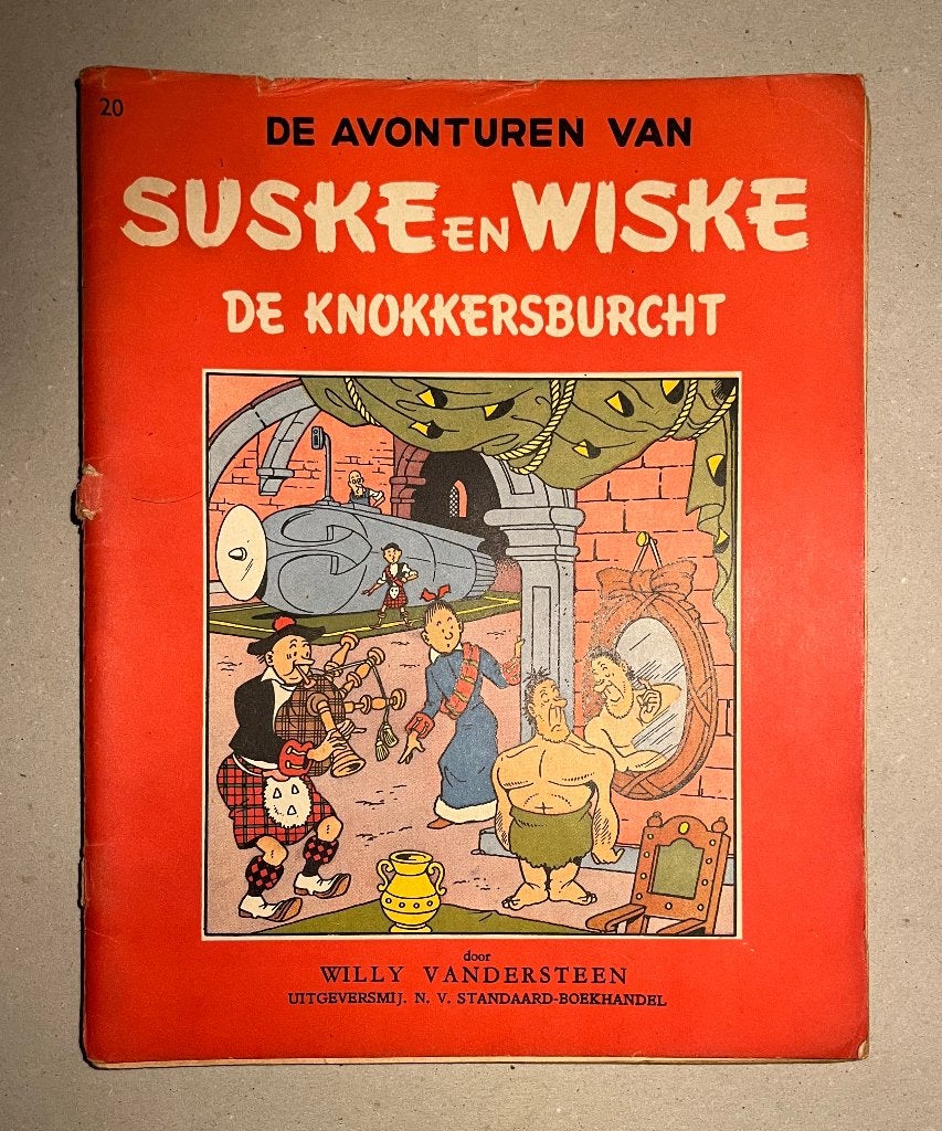 Suske en Wiske - DE KNOKKERSBURCHT, Boeken, Gelezen, Willy Vandersteen, Eén stripboek, Ophalen of Verzenden