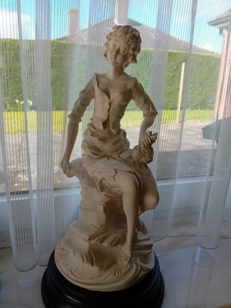 decoratie beelden, Huis en Inrichting, Woonaccessoires | Overige, Ophalen, Brocante, Zo goed als nieuw, Wit