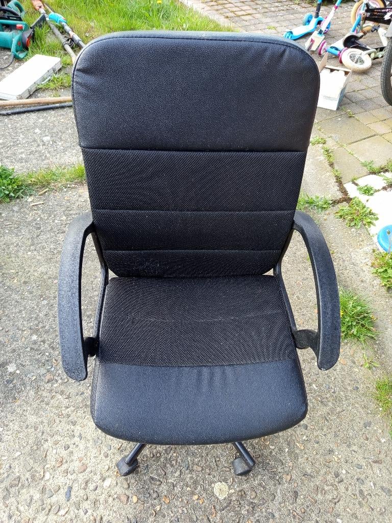 Bureaustoel Ikea, Huis en Inrichting, Ophalen, Gebruikt, Zwart, Bureaustoel