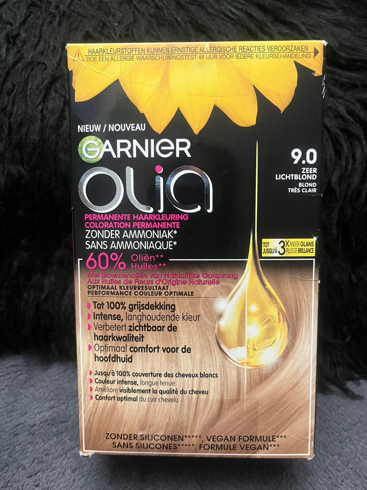 Boîte neuve Olia de Garnier - 9.0 blond très clair, Bijoux, Sacs & Beauté, Enlèvement, Neuf, Soin des cheveux ou Soin réparateur des cheveux
