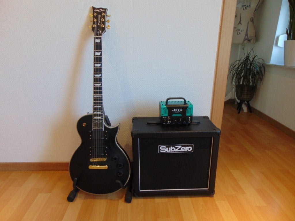Les Paul Harley Benton SC-1000 SBK + Joyo lamp versterker ., Ophalen, Nieuw, Overige typen