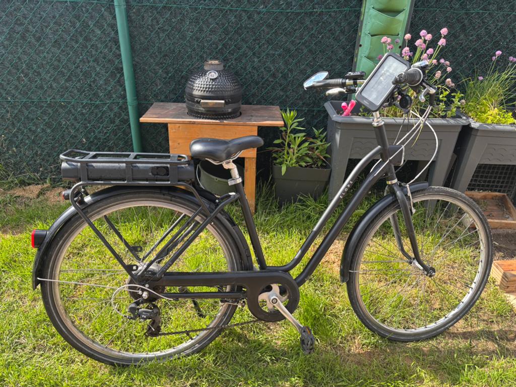 Elektrische stadsfiets ELOPS Decathlon, Gebruikt, 47 tot 51 cm, 50 km per accu of meer, Ophalen