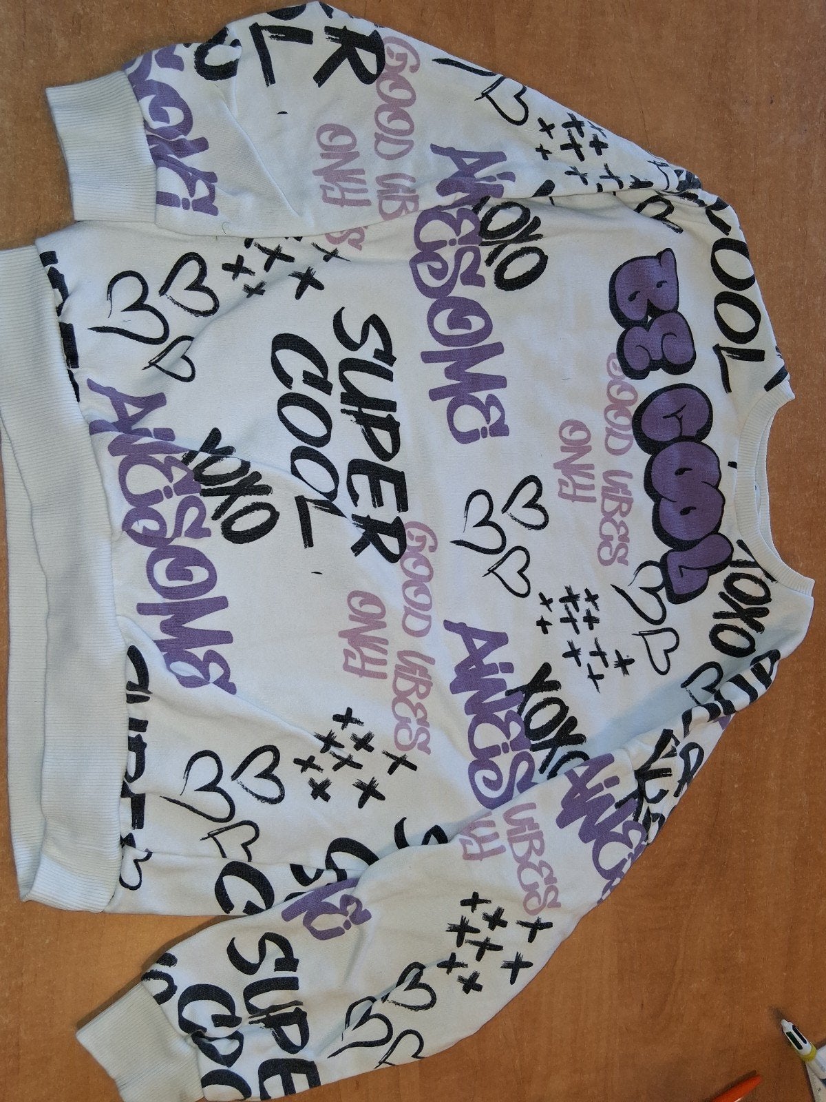 sweater wit bedrukt m152, Kinderen en Baby's, Gebruikt, C&A, Meisje, Trui of Vest