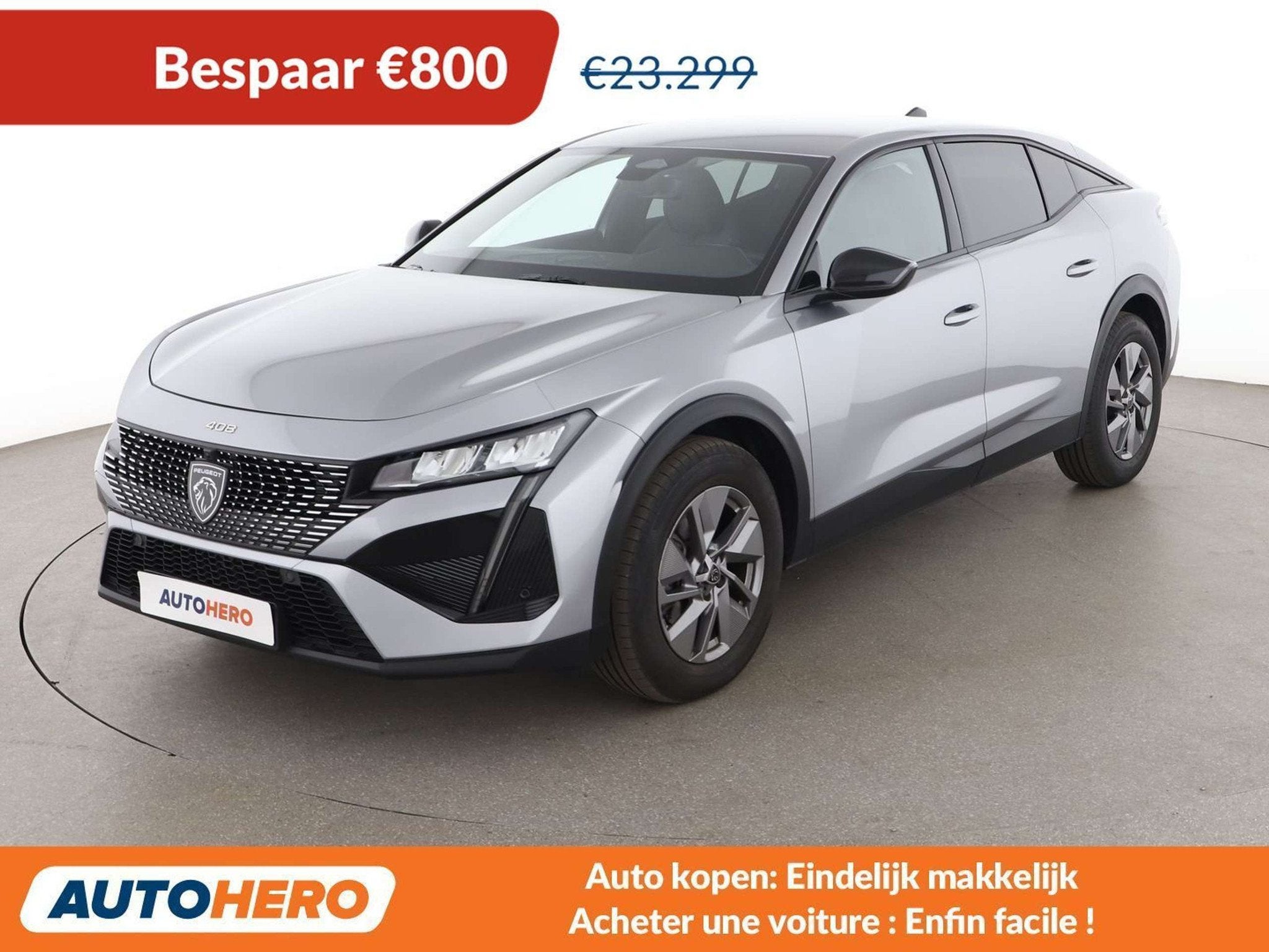Peugeot 408 1.2 PureTech Allure (automatique), Autos, Peugeot, Argent ou Gris, Achat, 5 portes, 96 kW