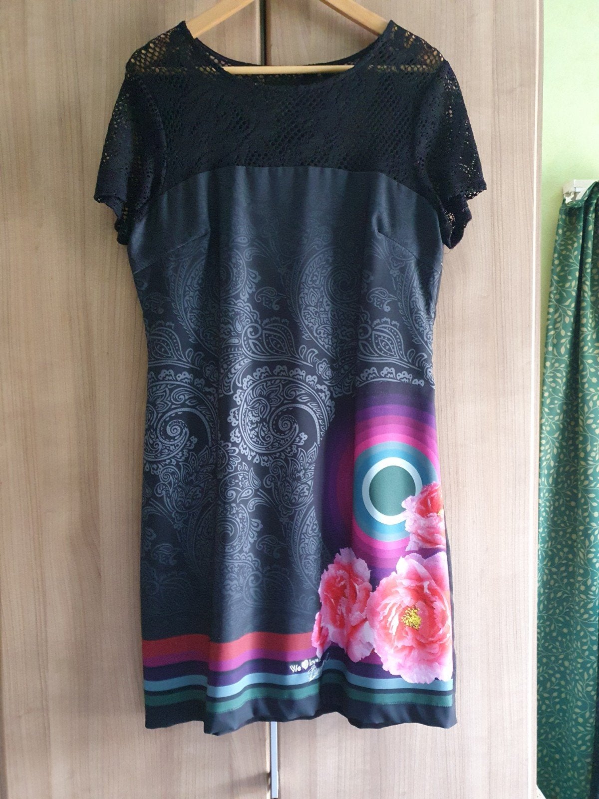 Kleedje desigual, Desigual, Ophalen, Maat 42/44 (L), Zwart