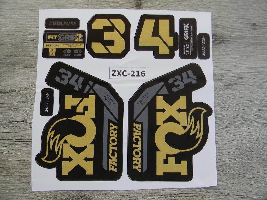 fox stickers voor fiets, Ophalen, Nieuw