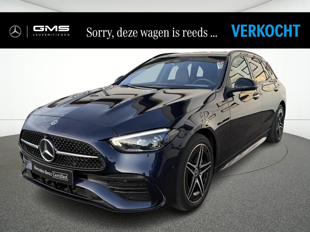 Mercedes-Benz C-Klasse Break C 300 e AMG Line, Automaat, Zwart, 4 cilinders, Bedrijf