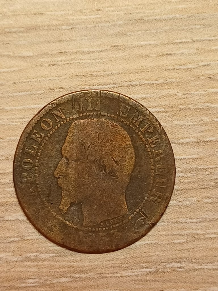 Lot de 9 pièces de monnaie anciennes  (XIXe et XXe siècles), Envoi, Bronze, Monnaie en vrac
