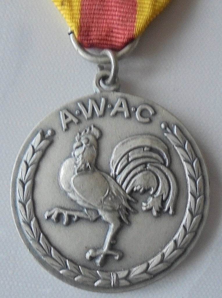 medaille AWAC (association Wallonne des Ancien Combattants), Verzamelen, Ophalen of Verzenden, Landmacht, Lintje, Medaille of Wings