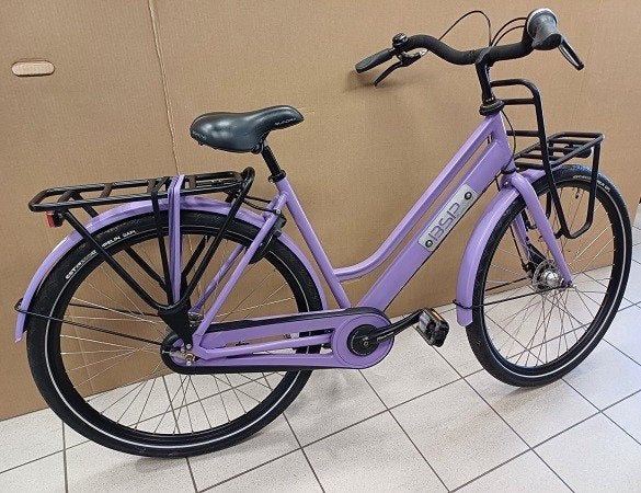 urban fiet,  5 speed handrem, kleur lila, zo goed als nieuw, Enlèvement, Comme neuf, 26 pouces ou plus, Frein à main