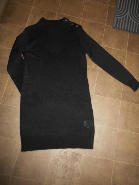 Nieuwe tricot jurk / Maat S-M, Ophalen of Verzenden, Nieuw, Maat 36 (S), Zwart