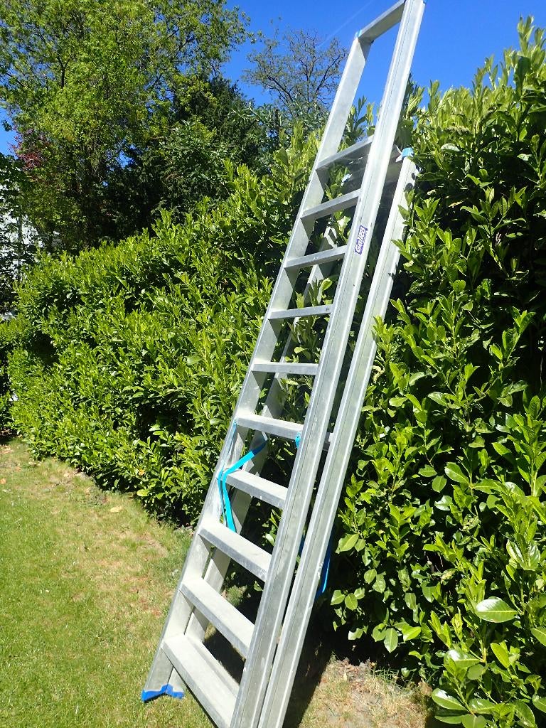 industriële grote trap ladder 10 treden GALICO, Doe-het-zelf en Bouw, Ladders en Trappen, Ophalen, Zo goed als nieuw, Ladder, 4 meter of meer
