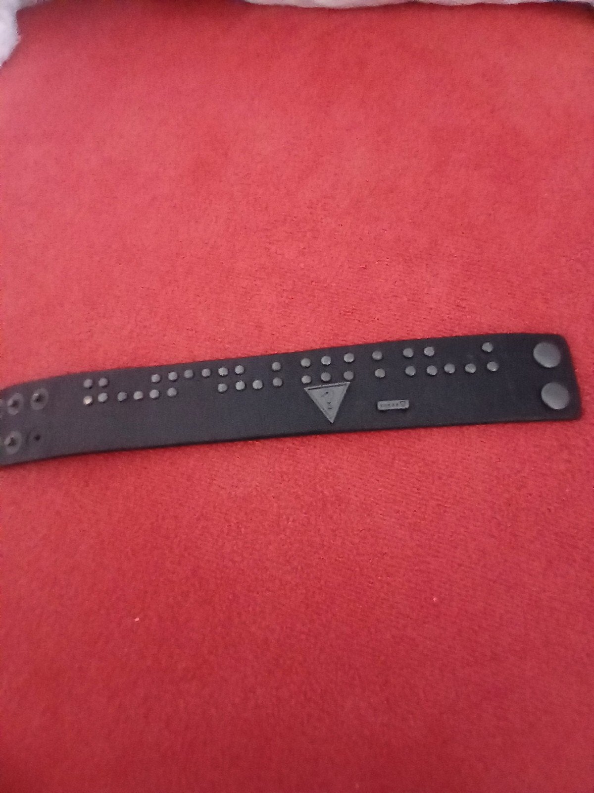 Gues leren armband, Bijoux, Sacs & Beauté, Enlèvement, Utilisé, Noir, Cuir