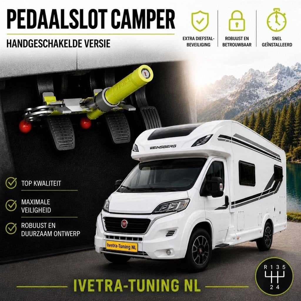 Bullock Pedaalslot Camper | Beveiliging Camper, Ophalen of Verzenden, Nieuw
