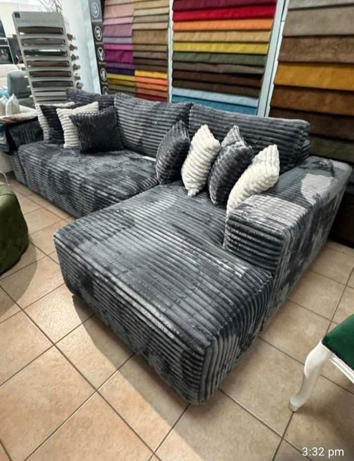 Luxe Corduroy Hoekbank 245x160 – Modern & Comfortabel, Verzenden, Stof
